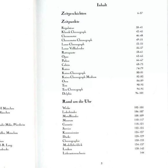 Chronoswiss Watch Catalogue Signs of the Times Hardback Book - Picture 6 of 10